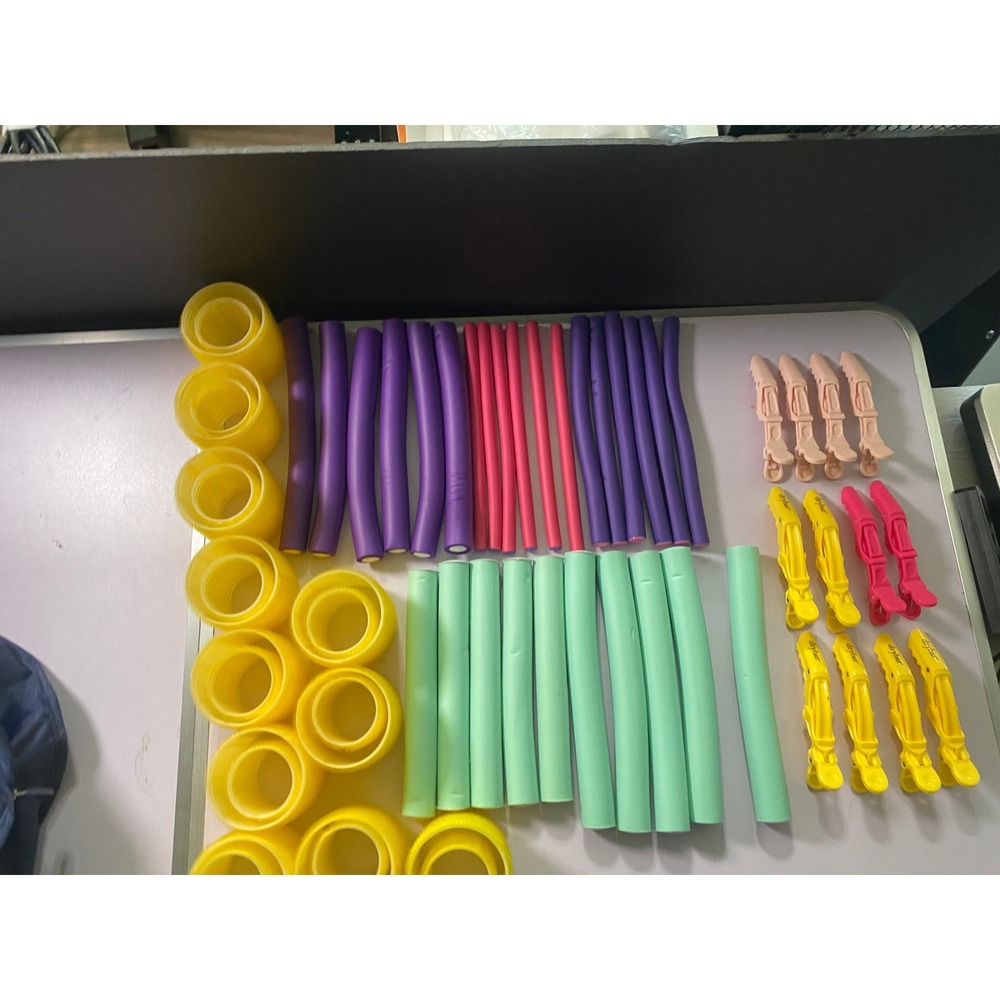 Heatless‎ Hair Curler Rod Set With Clips Case